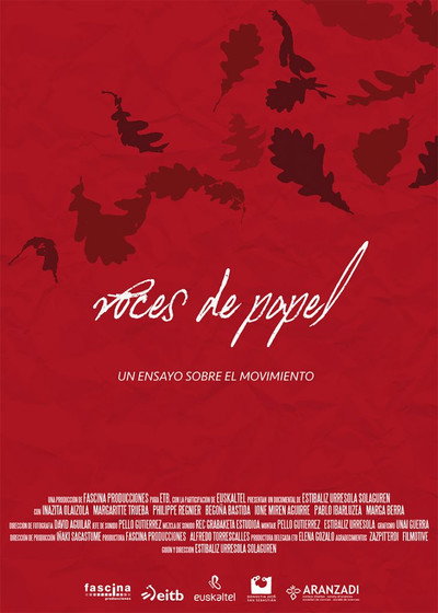 Póster de Voces de papel