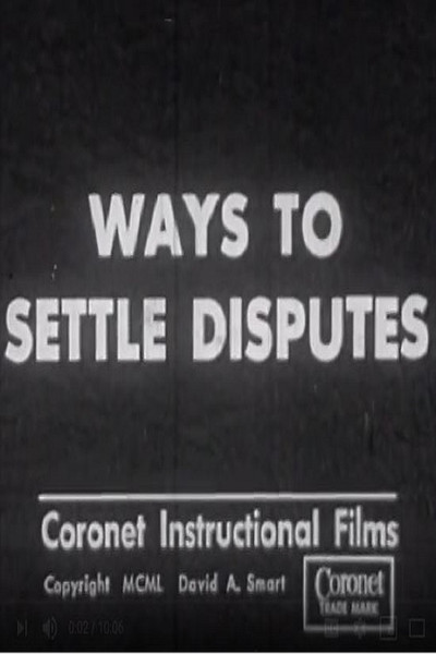 Póster de Ways to Settle Disputes