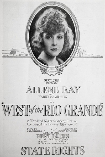 Póster de West of the Rio Grande