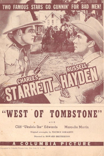 Póster de West of Tombstone