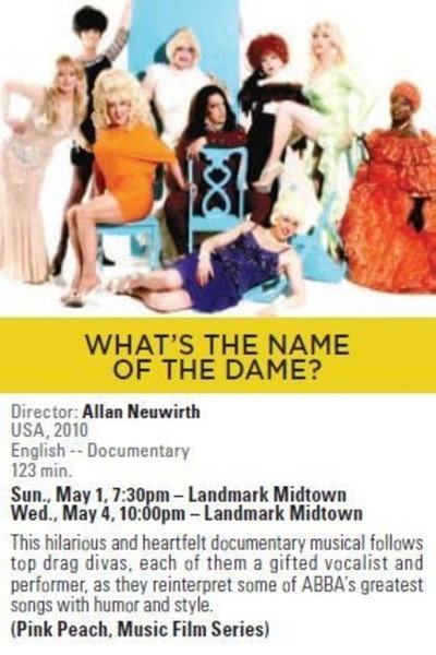 Póster de What's the Name of the Dame?