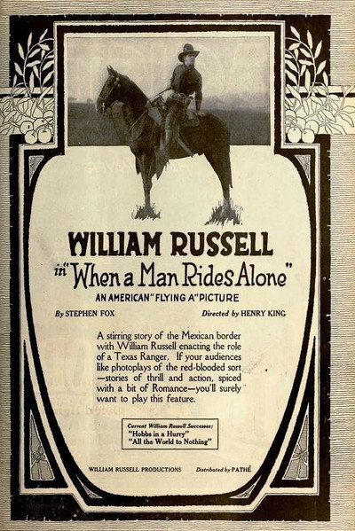 Póster de When a Man Rides Alone