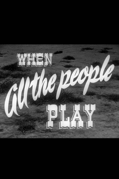 Póster de When All the People Play