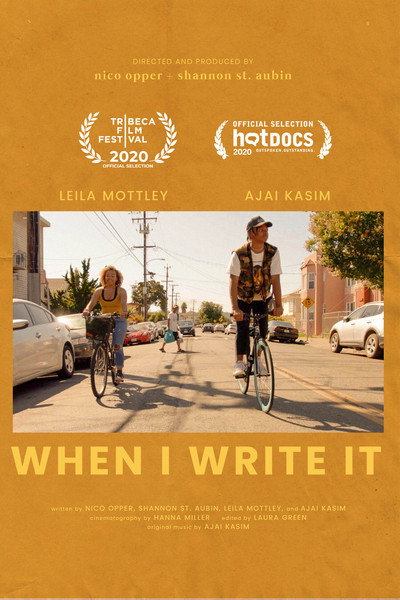 Póster de When I Write It