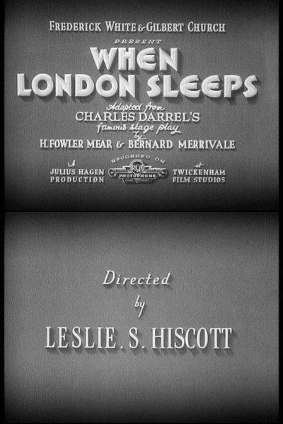 Póster de When London Sleeps