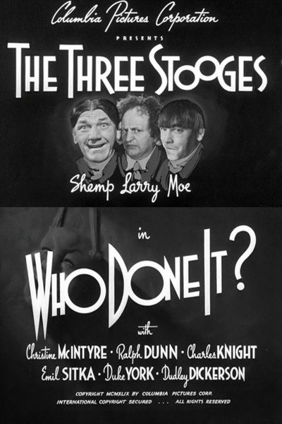 Póster de Who Done It?