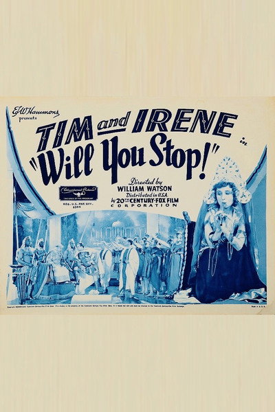 Póster de Will You Stop!
