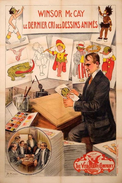 Póster de Winsor McCay, the Famous Cartoonist of the N.Y. Herald and His Moving Comics
