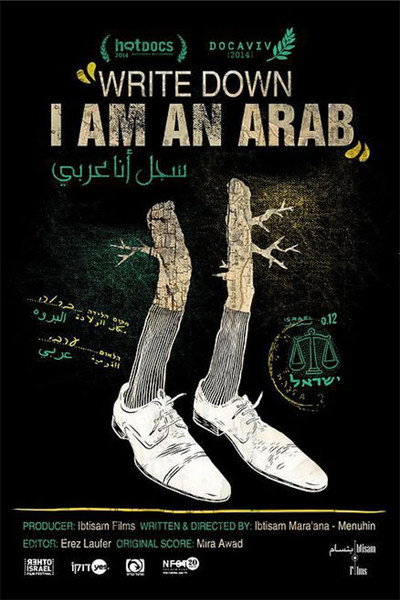 Póster de Write Down, I Am an Arab