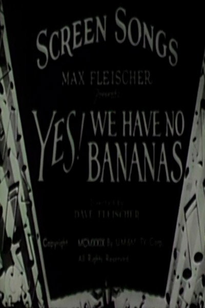 Póster de Yes! We Have No Bananas