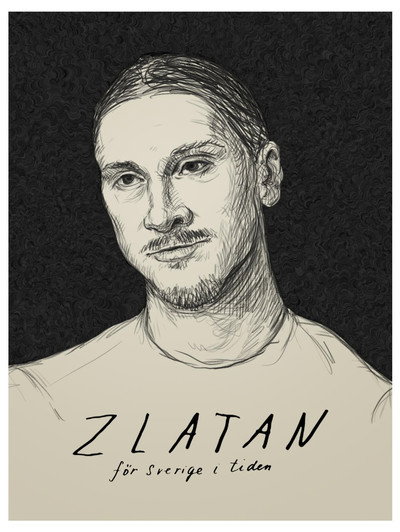 Póster de Zlatan - För Sverige i tiden