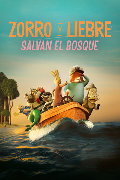 Póster de Zorro y Liebre salvan el bosque