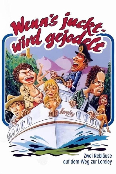 Póster de Zwei Rebläuse auf dem Weg zur Loreley