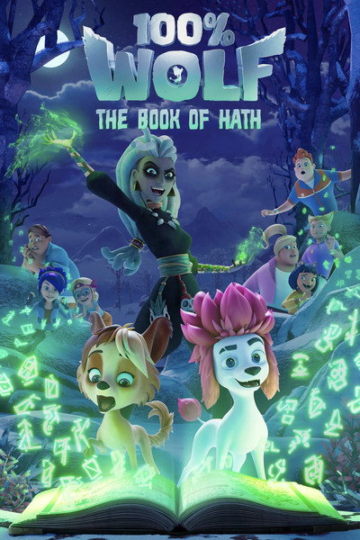 Póster de 100% wolf the book of hath.