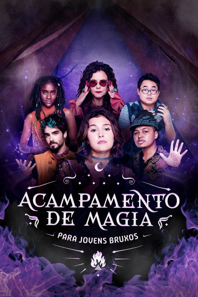 Póster de Acampamento de Magia para Jovens Bruxos