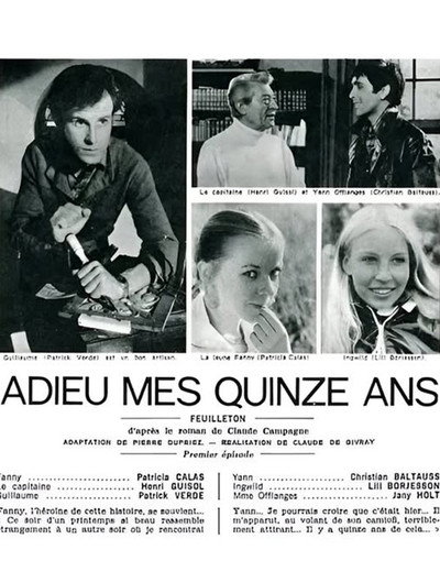 Póster de Adieu, mes quinze ans...