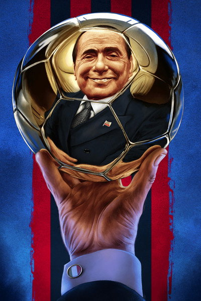 Póster de Berlusconi: Condemned to Win