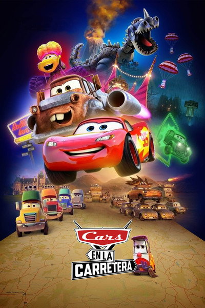 Póster de Cars en la carretera