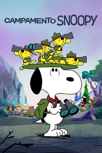 Póster de De campamento con Snoopy