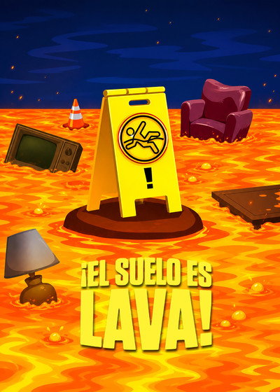 Póster de ¡El suelo es lava!