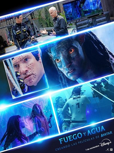 Póster de Fuego y agua: cómo se hicieron las películas de Avatar