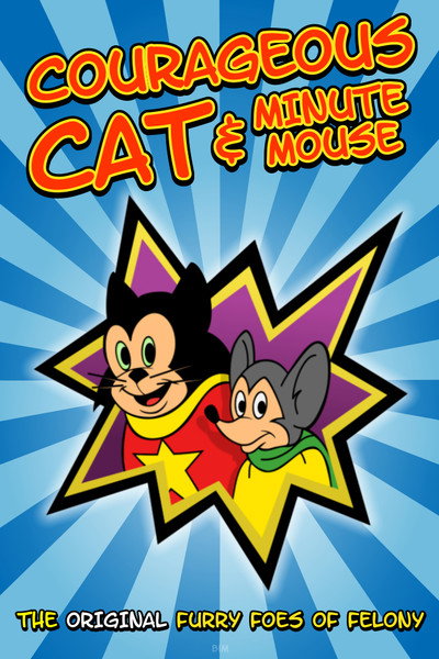 Póster de Gato Valiente y Minuto Ratón
