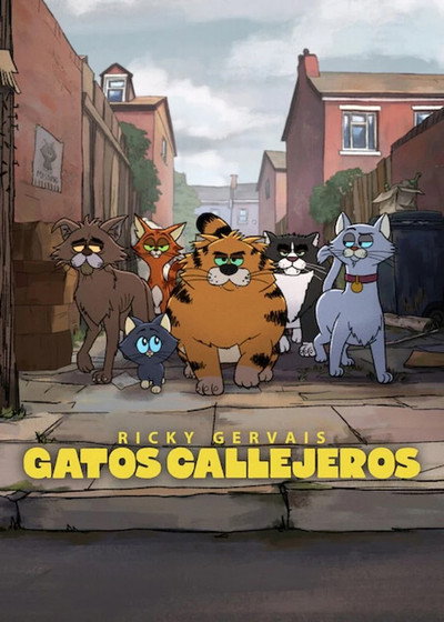 Póster de Gatos callejeros, de Ricky Gervais