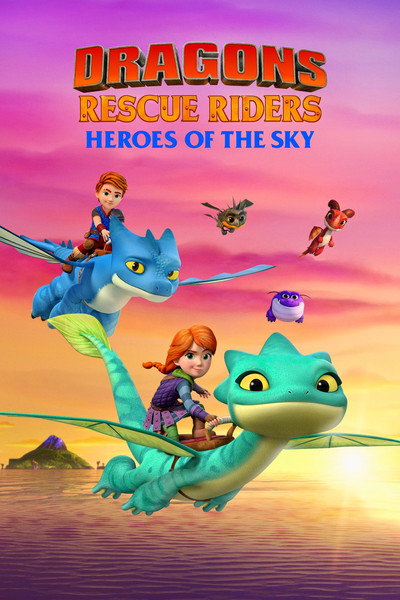 Póster de Jinetes de rescate de dragones: Héroes del cielo