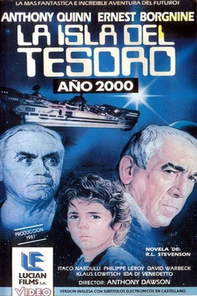 Póster de La isla del tesoro en el espacio exterior