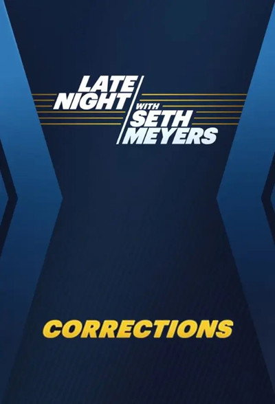 Póster de Late Night with Seth Meyers: Corrections