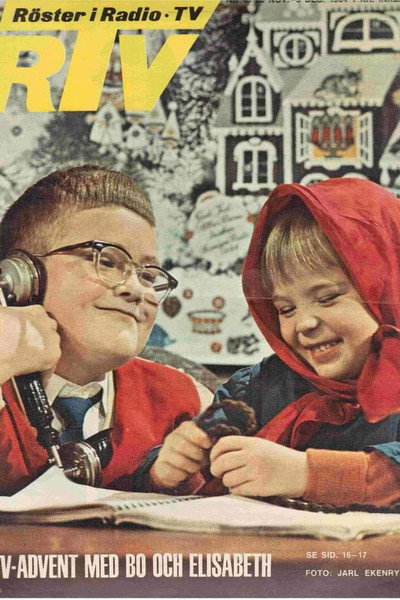 Póster de Lill-Stina på reportage i Storskogen