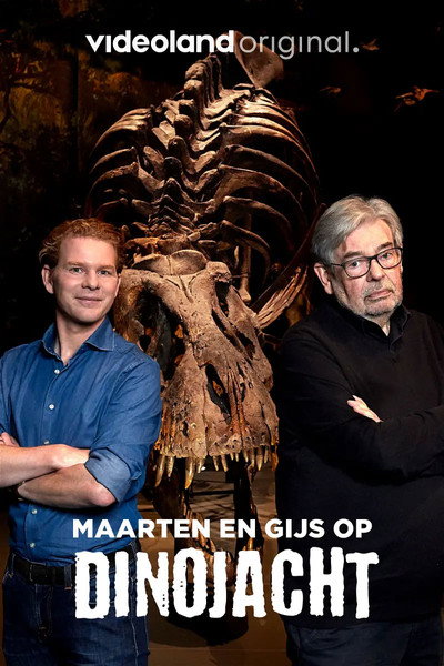 Póster de Maarten en Gijs op dinojacht