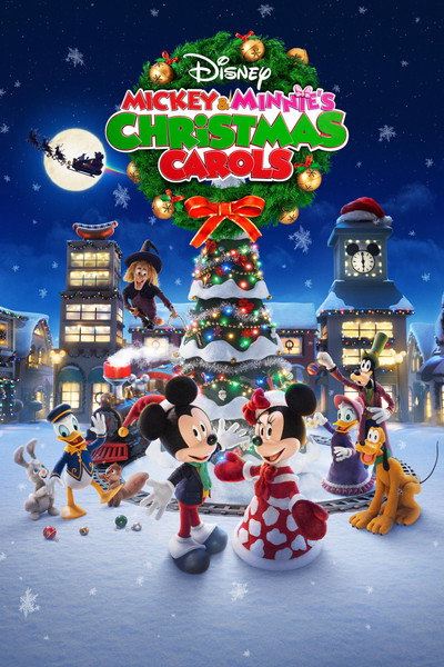 Póster de Mickey, Minnie y los villancicos de Navidad