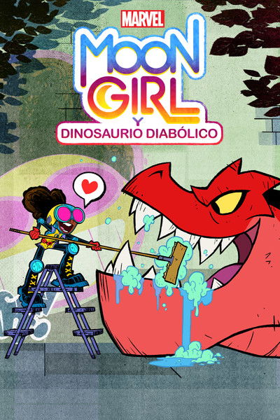 Póster de Moon Girl y Dinosaurio Diabólico
