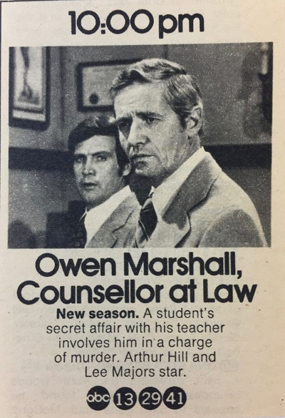 Póster de Owen Marshall, Counselor at Law