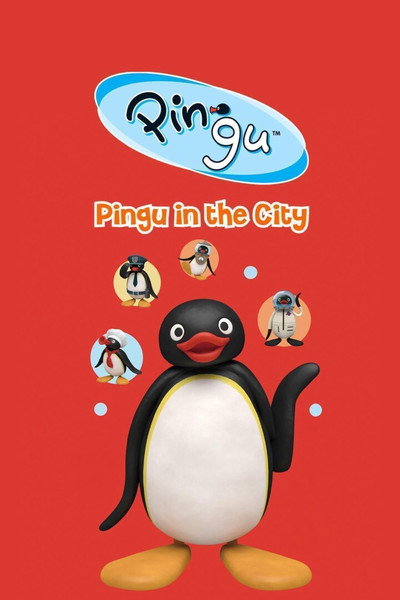 Póster de Pingu en la ciudad