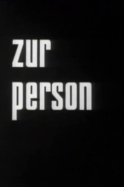 Póster de Zur Person